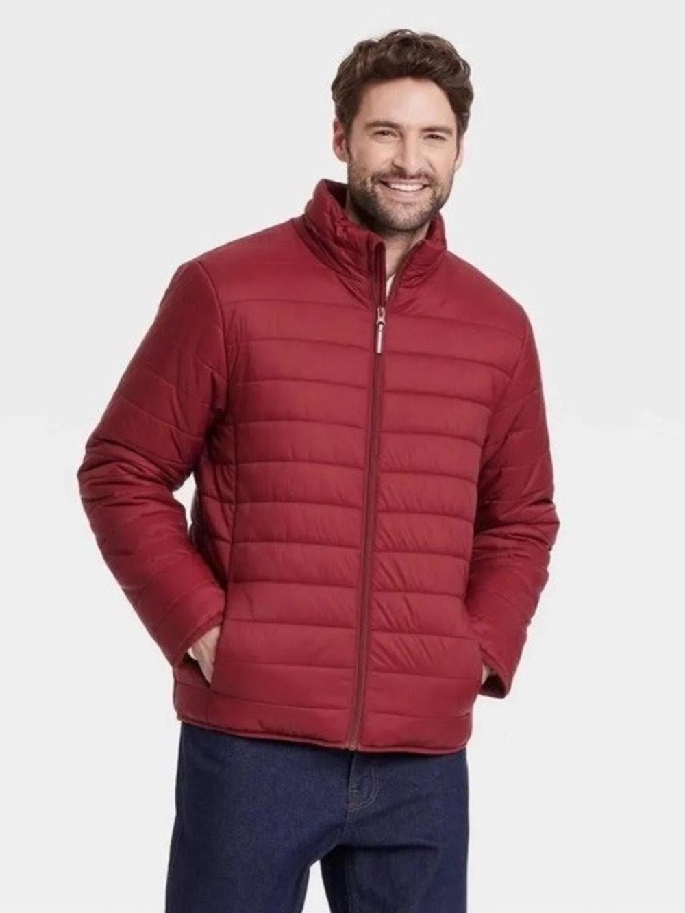 Goodfellow & Co Men's Quilted Puffer Jacket - Red